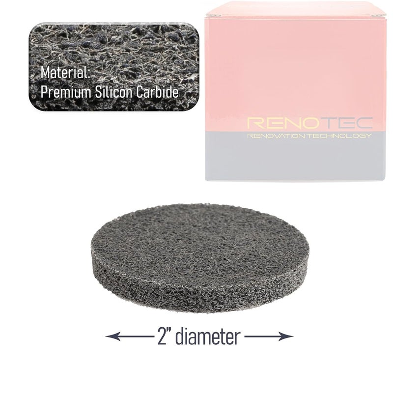RENOTEC 2" Unitized Disc 5 Pcs, 2SF, Silicon Carbide, Quick-Change TR, Deburring, Blending and Finishing on Metals, Plastic and Composite Materials - Image 3